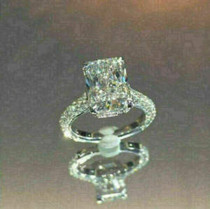 Anillo de boda de corte redondo Vintage para mujer, Plata de Ley curvada y diamante de moissanita para fiestas, exportación directa desde la India - Product Image 4