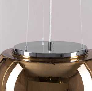 Lámpara de Araña de Cristal Encantada (40 cm) |   Lámpara de Techo con Acabado Espejo Dorado |   Lámpara Colgante Moderna de Lujo - Product Image 4