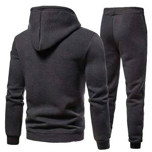 ชุดวอร์ม2ชิ้นสำหรับผู้ชายผ้าฟลีซผ้าฝ้ายแขนยาว2ชิ้นสำหรับฤดูหนาวชุดลำลองผ้าคอตตอนสำหรับผู้ชายสีตามสั่ง - Product Image 6