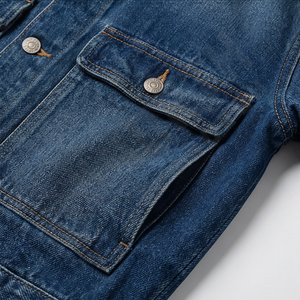 Chaqueta Vaquera Clásica Vintage para Hombre, Detalles Desgastados, Cierre de Botones, Estilo Casual Urbano, para Todas las Temporadas, Ropa de Abrigo de Invierno - Product Image 5