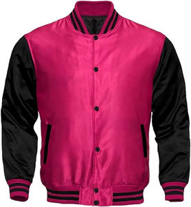Chaquetas Varsity Profesionales de Alta Calidad para Mujer, Ropa Casual de Calle, Venta al por Mayor, Piel de Oveja Transpirable, Invierno, Tinte Liso - Product Image 6