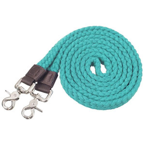 Rênes en coton tressé souple Pro Cotton Roping pour l'équitation western, les barrel racing, avec attaches à déclenchement rapide, pour le rodéo, la randonnée équestre et l'entraînement des chevaux - Product Image 1