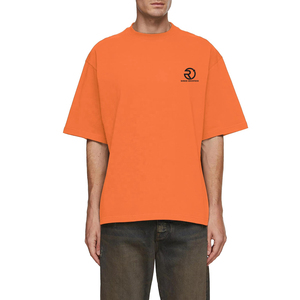 เสื้อยืดผ้าฝ้าย300 GSM โอเวอร์ไซส์สำหรับผู้ชายเสื้อยืดครอปบ็อกซี่พิมพ์ลาย - Product Image 1