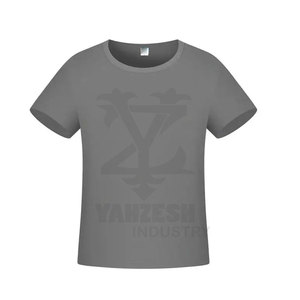 Camiseta de Manga Corta para Hombre 2023, con Logotipo Personalizado, de Poliéster y Algodón, Diseño Sólido, Tejido de Punto, 220g, Servicio OEM, Alta Calidad - Product Image 3