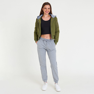 Chaqueta de bombardero de cuero transpirable cálida para temporada de invierno, nueva llegada para mujer, moda con cremallera, manga larga, informal - Product Image 2