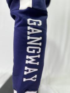 Directo de fábrica personalizado OEM 100% algodón Jogger pantalones botón decoración acanalado plano moda Casual deportes al aire libre pantalones de rayas laterales - Product Image 5