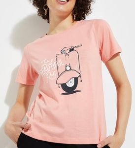 T-shirt pour femmes en coton biologique de qualité supérieure, écologique, respirant, manches courtes, uni, été, logo personnalisé - Product Image 4