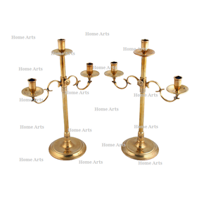 Juego de 2 Candelabros Hechos a Mano, Ecológicos, de Aluminio de Alta Calidad, Color Plateado, con Tamaño y Forma Personalizados para Bodas - Product Image 3