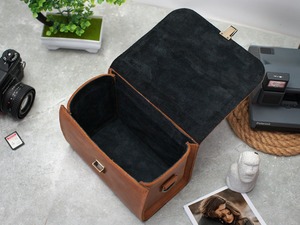 Bolsa de cuero para cámara, 9 colores Vintage disponibles, protección personalizada para DSLR, funda organizadora grabada sin Espejo, funda organizadora de cuero, - Product Image 6