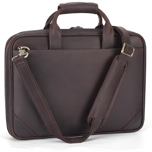 Meilleure vente Sac de bureau en cuir véritable pour hommes Sac en cuir professionnel OEM de haute qualité avec logo personnalisé - Product Image 1