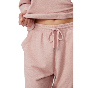 2024 Logo personnalisé dames Sport Joggers surdimensionné taille haute pantalons de survêtement pour femmes pour l'hiver Streetwear - Product Image 3