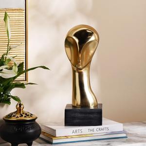 Sculpture d'homme en métal vintage moderne, pièce artistique artisanale, idéale pour le salon ou le bureau - Product Image 2