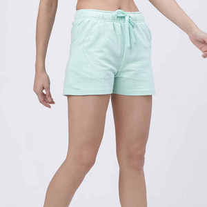 Shorts de jogging taille haute respirants et imperméables pour femmes, grande taille, vêtements de sport décontractés en Spandex/Coton effet usé, collection USA Teamwear - Product Image 5