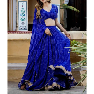 Lehenga choli ชุดเจ้าสาวชุดเจ้าสาวออกแบบได้ตามที่ต้องการ - Product Image 2