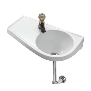 อ่างล้างมือเซรามิกทรงสี่เหลี่ยมขนาด14X18สำหรับโรงแรมห้องน้ำเครื่องสุขภัณฑ์ lavabo ของตกแต่งบ้านเครื่องสุขภัณฑ์อินเดีย - Product Image 1