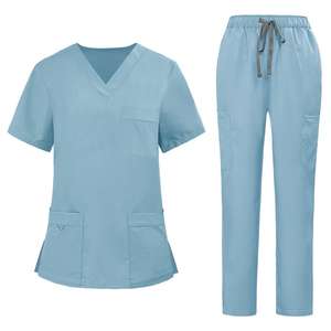 Nouveau style de blouses médicales unisexes en polyester et élasthanne tissé avec logo personnalisé, ensemble de blouses de laboratoire médical avec détection d'aiguilles - Product Image 5