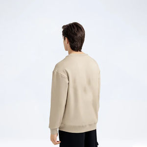 350gsm Men's Cotton Crew Neck Hoodies Regular Fit Casual Pullovers Autumn <b>Sweater</b> Top Winter Fleece Lined Jumper Sweatshirt - Product Image 5