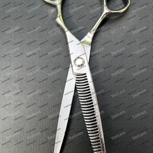 Ciseaux amincissants professionnels Dotanuki ciseaux texturants damas ciseaux de toilettage pointus 6 avec étui en cuir par Vaslcare - Product Image 3