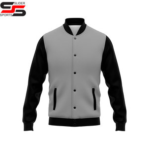 Chaqueta Bomber Personalizada de Béisbol para Hombre, Chaqueta Deportiva de Tela Satinada, Chaqueta de Equipo para Hombre con Parches y Logotipo Bordado - Product Image 1