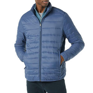 Chaqueta de Plumón Impermeable para Hombre, Diseño Personalizado con Logotipo de Marca, Ropa de Invierno Cálida, Tejido de Burbujas de Poliéster Transpirable - Product Image 1