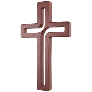 Croix murale en bois pour chrétiens croix de foi spirituelle religieuse pour la maison Churchor Table suspendue décor cadeau article inde - Product Image 1