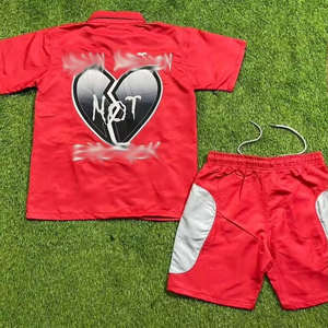 Polo d'été en nylon et polyester imprimé et personnalisé pour hommes, short cargo, jogging, t-shirts, ensemble de short, survêtement - Product Image 5