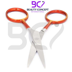 Ciseaux à sourcils de couleur rouge 4 pouces bonne vente qualité supérieure dernier produit pédicure ongle ciseaux à cuticules en acier inoxydable - Product Image 2