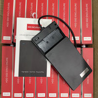 Casing HDD Desain Pribadi 2.5 Inch dengan Kabel USB3.0 Terintegrasi, Kotak Hard Drive, Box Hard Disk