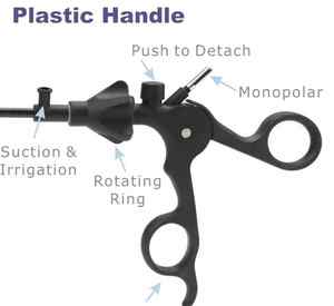 Pinces laparoscopiques articulées Allis isolées et non isolées, les plus vendues – Instruments laparoscopiques manuels - Product Image 3