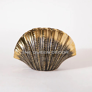 Florero de Metal Chapado en plata de primera calidad Formas artísticas modernas Centro de mesa decorativo para el hogar Adorno de mesa elegante - Product Image 2