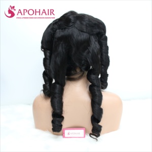 180 densidad HD rizado onda Natural peluca Frontal recta 13x6 venta al por mayor pelo virgen brasileño peluca con malla Frontal negro transparente DHL - Product Image 1