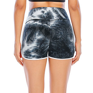 Shorts de sport taille haute respirants à effet froncé pour femme, conception personnalisée, leggings de fitness pour la salle de sport, vente en gros - Product Image 5