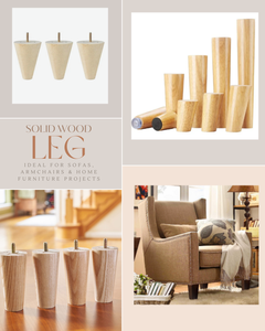 Wholesale Factory Solid <b>Wood</b> Furniture <b>Legs</b> for <b>Sofa</b> Chair Cabinet OEM ODM Supplier Modern Furniture Parts - Product Image 2