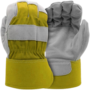 Guantes de seguridad de cuero de vaca de alto rendimiento, suaves y cómodos, resistentes a la abrasión para construcción y jardinería - Product Image 2