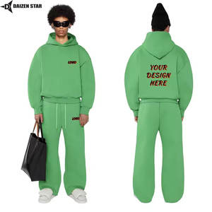 Sweat à capuche pour homme, hiver, devant, 100% coton, polaire, surdimensionné, écologique, respirant, coupe-vent, streetwear décontracté, couleur unie - Product Image 2