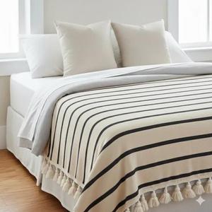 Couverture marocaine faite à la main, authentique artisanat berbère, couverture douce tissée à motifs tribaux, décoration d'intérieur, cadeau - Product Image 1