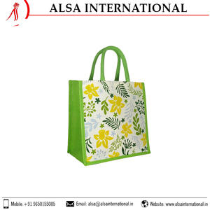 Sac fourre-tout réutilisable en Jute vierge, sac pour les courses disponible au bas prix et de haute qualité des fabricants indiens - Product Image 5