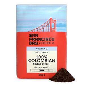 Café moulu de la baie de San Francisco, 100% colombien (sac de 28 oz), café torréfié moyen - Product Image 6