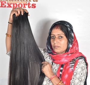 Extensions de cheveux humains vierges indiens lisses Remy 100% 8-36 pouces Perruque double trame à cuticules alignées avec des cheveux humains ondulés - Product Image 2