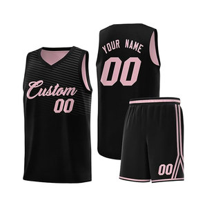 Ensemble d'uniformes d'équipe pour adultes à faible MOQ, respirant, en maille, sans manches, séchage rapide, antibactérien, vêtements de basketball personnalisés pour hommes - Product Image 1