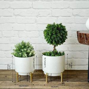 Pots à fleurs en céramique faits à la main de la meilleure qualité pour fleurs artificielles Décoration de jardin à domicile Couleurs personnalisées Prix d'exportation disponible - Product Image 2