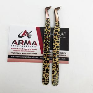 Mega Volume Eyelash Extension Tweezers Paper Coated Natural Look <b>Pointed</b> Tip Sustainable Lash Tweezer With Custom Logo - Product Image 2