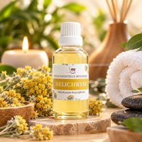 Huile Essentielle d'Hélichryse MG SAKAY 100% Pure Biologique Naturelle Extraite par Distillation à la Vapeur Fraîche Aromatique Herbacée Légèrement