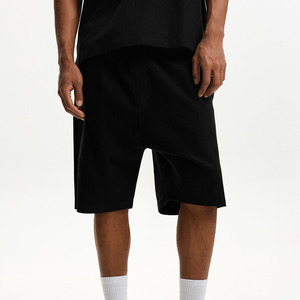 Haute qualité 340gsm français éponge coton Polyester Shorts nouveau décontracté ample Shorts pour hommes Gym blanc survêtement Sport - Product Image 2