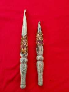 ตะขอถักโครเชต์ผสมทำจากไม้และเรซินเหมาะสำหรับศิลปินถักและสิ่งทอที่เหมาะสำหรับขายต่อ - Product Image 4