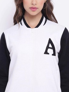 Nouveau style veste universitaire pour femmes en coton uni veste universitaire Letterman de meilleure qualité à la mode veste universitaire à bas prix - Product Image 5