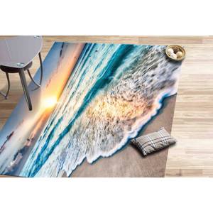 Alfombra con Vista al Océano al Atardecer: Alfombra Decorativa Costera Antideslizante, Alfombra Suave No Tejida - Product Image 3