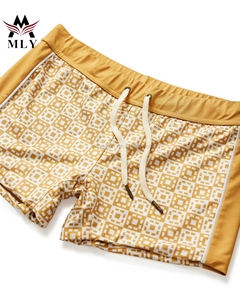 Fournisseurs Maillots de bain Slip de bain à rayures imprimées et coupe carrée Maillots de bain pour hommes - Product Image 6