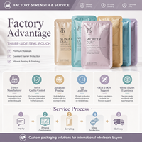 Petit sachet cosmétique de produits de soins de la peau personnalisés, sérum en feuille mate, crème pour le visage, lotion, sac d'emballage d'échantillon de soin de la peau nettoyant