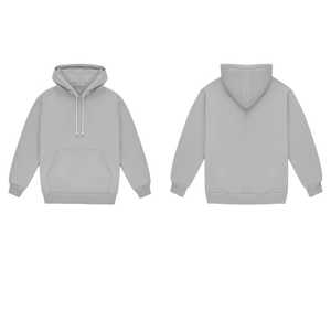 Nueva Sudadera con capucha de algodón 100% de talla grande para hombre, sudaderas de invierno sólidas personalizables sin forro polar de punto de peso pesado 350GSM - Product Image 1